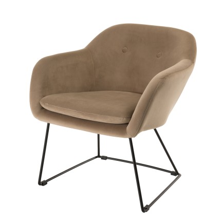 AGATHE Urban Armchair - Beige Velvet