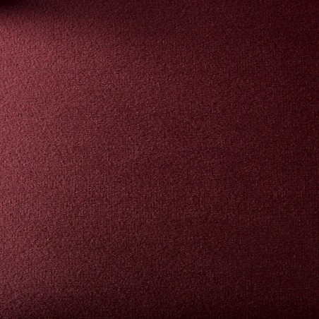 AGATHE Velvet Bordeaux Lounge Chair - Metal Legs