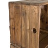 NORA - Meuble de rangement 6 caisses marron bois Mahogany
