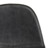Lot de 2 tabourets de bar John noir 80cm