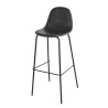 Lot de 2 tabourets de bar John noir 80cm