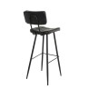 Lot 2 tabourets bar James noir 80cm