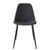 Lot 2 chaises TOM tissu anthracite