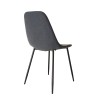 Lot 2 chaises TOM tissu anthracite
