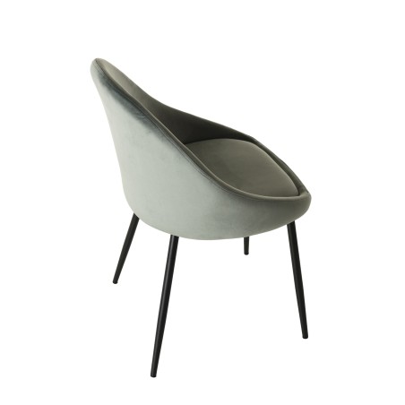 TOM - Set of 2 Jade Green Velvet Chairs