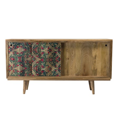 INDRA Natural Mango Wood Buffet 160x45cm with 2 Sliding Doors