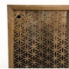 INDRA Natural Mango Wood Buffet 160x45cm - 2 Sliding Doors - Black Phuket Motifs