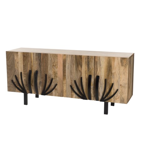 Buffet INDRA bois Manguier 177x45cm 4 portes