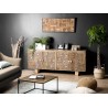 Buffet bois Manguier INDRA 177x45cm 4 portes