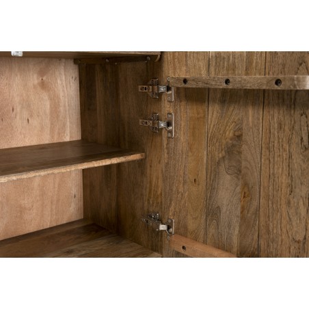 Buffet bois Manguier INDRA 177x45cm 4 portes