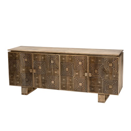 Buffet bois Manguier INDRA 177x45cm 4 portes
