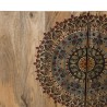 Buffet bois Manguier INDRA 83x45cm 2 portes 2 étagères