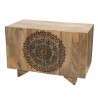 INDRA Mango Wood Sideboard 83x45cm 2 Doors 2 Shelves - Colombo