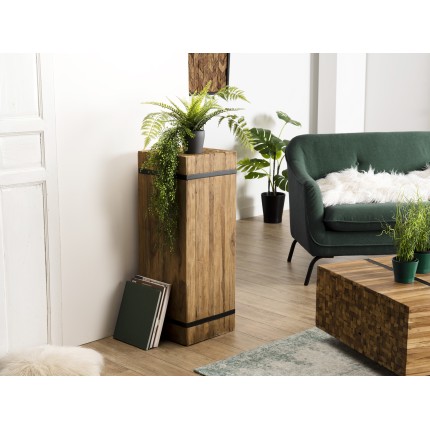 Table d'appoint carrée SAM en bois de teck recyclé