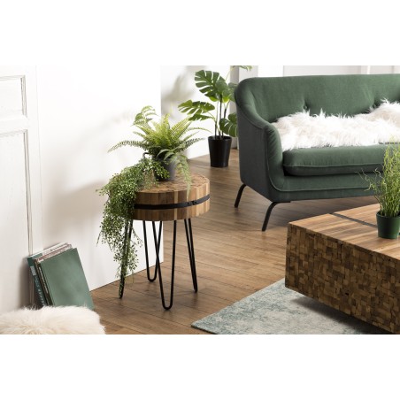 Table d'appoint SAM en bois de teck recyclé