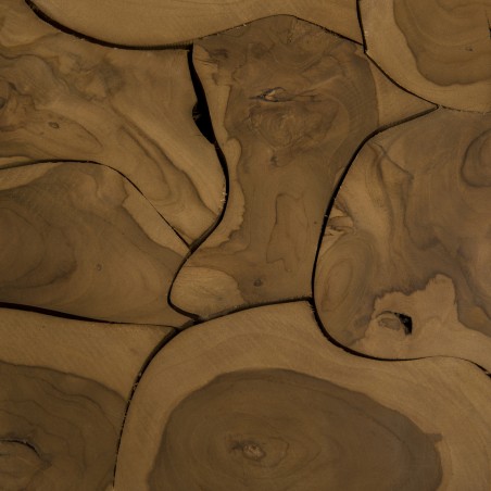 Table d'appoint SAM - Cube 40x40cm bois Teck