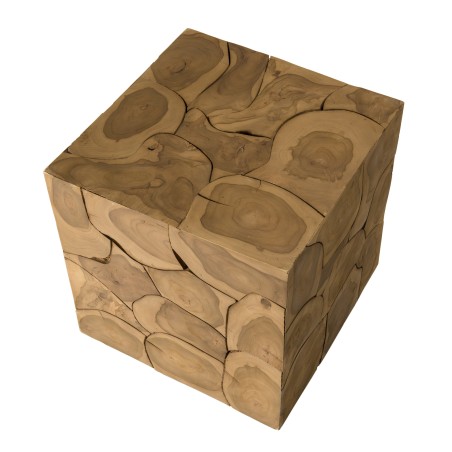 Table d'appoint SAM - Cube 40x40cm bois Teck