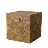 Table d'appoint SAM - Cube 40x40cm bois Teck