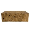 Table basse rectangulaire SAM en bois de Teck nature