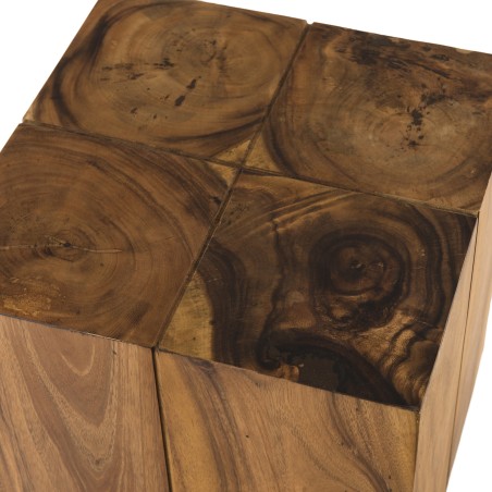 Table d'appoint carrée SAM bois Suar 38x38cm