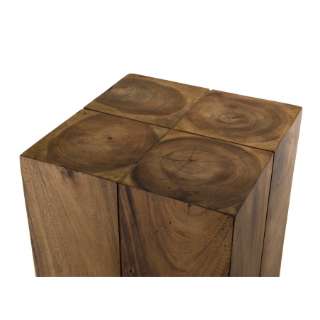Table d'appoint carrée SAM en bois Suar 38x38cm