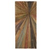 SAM - Rectangular Wall Decoration 100x40cm Multicoloured Recycled Teak Wood