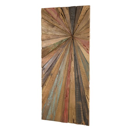Décoration murale rectangulaire SAM 100x40cm bois Teck recyclé