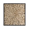Décoration murale carrée SAM branches bois Teck 60x60cm
