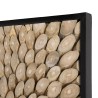 Décoration murale carrée SAM branches bois Teck 60x60cm