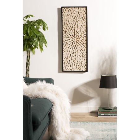 Décoration murale SAM branches bois Teck 100x40cm