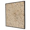 SAM - Square Wall Decoration 100x100cm Natural Teak Wood Branches