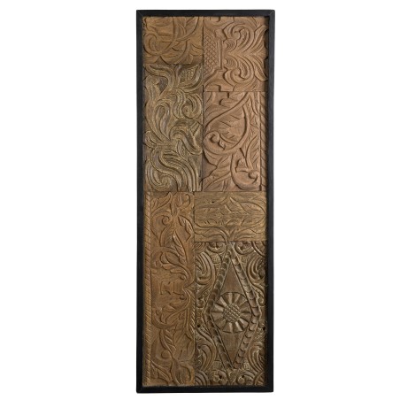 SAM - Rectangular Wall Decoration in Recycled Teak | Unique Home Decor