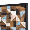 SAM - Square Wall Decoration 73x73cm Recycled Teak Wood Mosaic