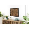 SAM - Rectangular Wall Decoration in Natural Recycled Teak
