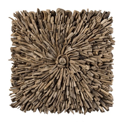 SAM - Square Wall Decoration 90x90cm Driftwood