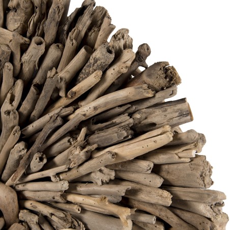 SAM - Round Wall Decoration 80x80cm in Driftwood