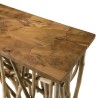 Console SAM bois teck naturel 120x35cm