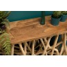 SAM - Wooden Console Table Teak Nature 120x35cm Driftwood Legs
