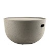 Table basse de jardin ronde HECTOR 58x58 cm béton