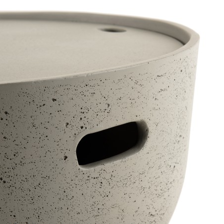 HECTOR - Round Concrete Garden Coffee Table 58x58 cm