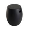 HECTOR Round Concrete Garden Side Table 43x43 cm Black