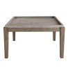 Table basse de jardin carrée HECTOR en béton 83x83 cm