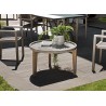 HECTOR Round Concrete Garden Coffee Table - 81x81 cm