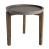 Table d'appoint de jardin ronde HECTOR - Béton 50x50 cm