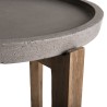 Table d'appoint de jardin ronde HECTOR - Béton 50x50 cm