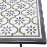 VICTOIRE Rectangular Garden Table 203x102 cm - Black Metal Legs