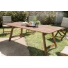 VICK Rectangular Folding Garden Table 220x90 cm - Outdoor Dining Table