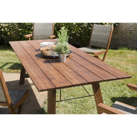 Table de jardin VICTOIRE 6/8 personnes rectangulaire pliante