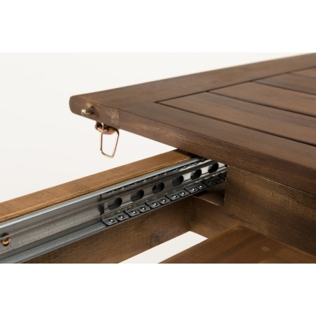Table de jardin VICTOIRE - Bois Acacia extensible 180/240x100x75 cm