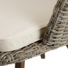 Chaise de jardin VICTOIRE en rotin synthétique - Naturelle